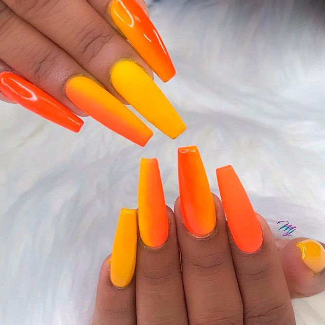 Orange Nails Acrylic 20 Ideas: Vibrant and Trendy Nail Designs