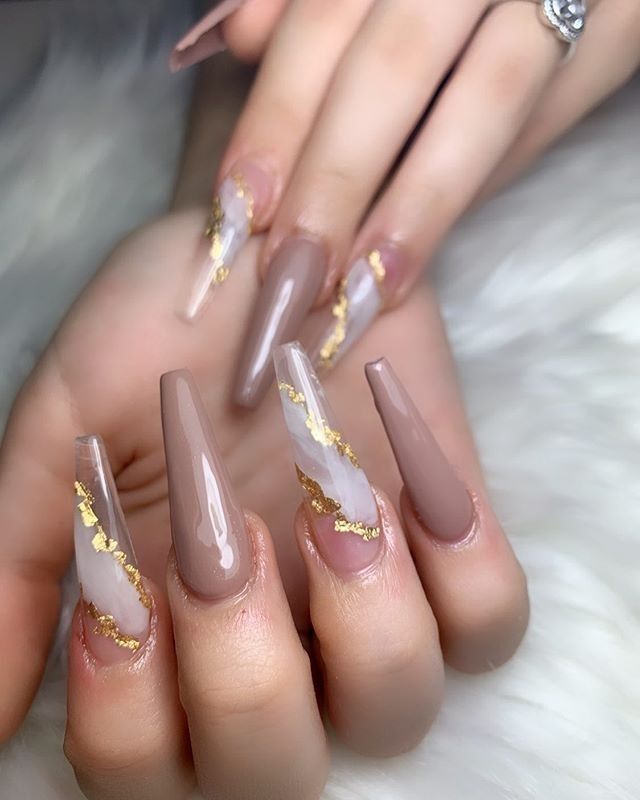 Brown Nails Acrylic 18 Ideas: Elevate Your Style with Stunning Nail Designs