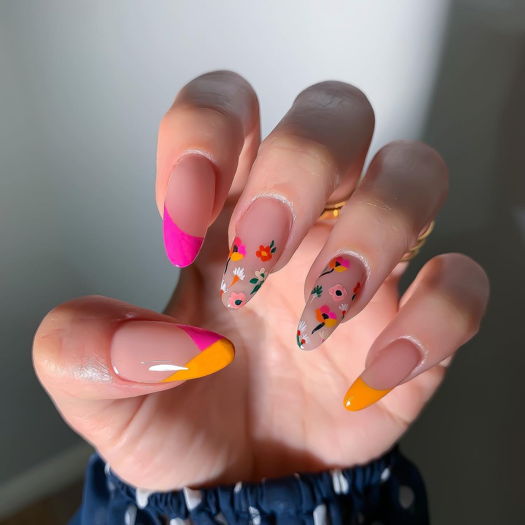 Flower Nail Art 16 Ideas: Blooming Trends for Creative Nail Enthusiasts