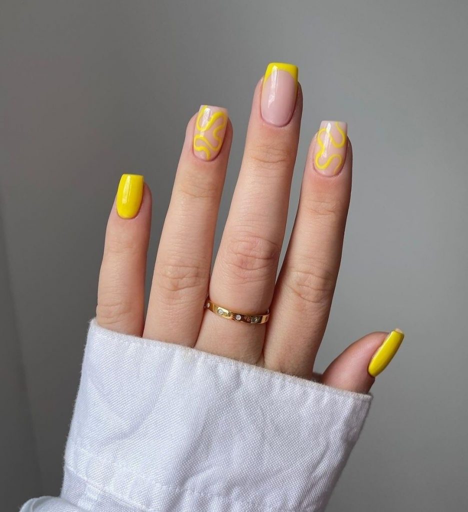 Trendy žluté nehty 20 nápadů: Obejme slunce se stylovým nail artem