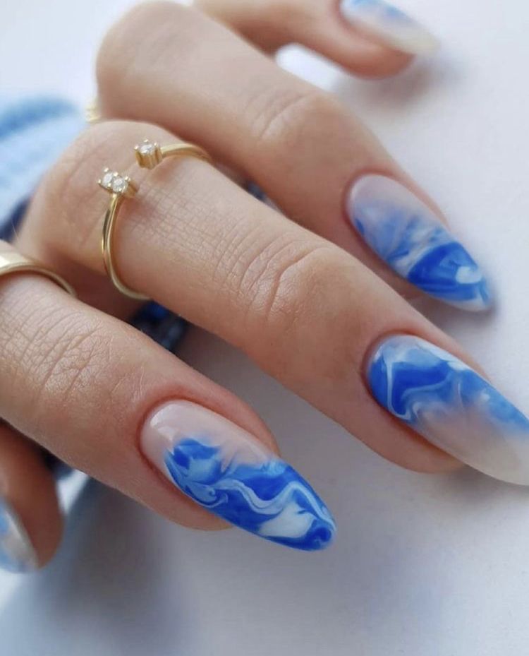 Blue and White Nails 18 Ideas: Embrace Elegance with Stunning Nail Designs