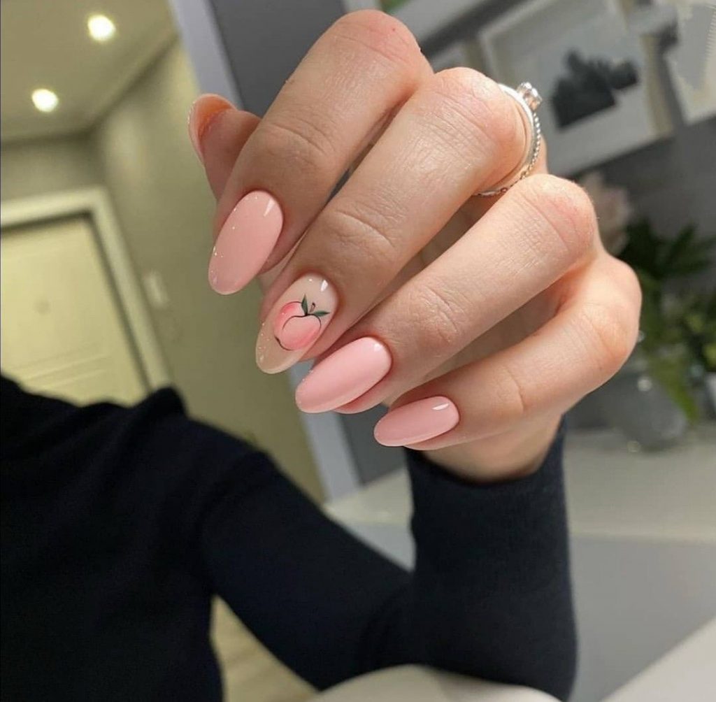 Nails Broskvová barva 22 nápadů: Přijměte eleganci a teplo