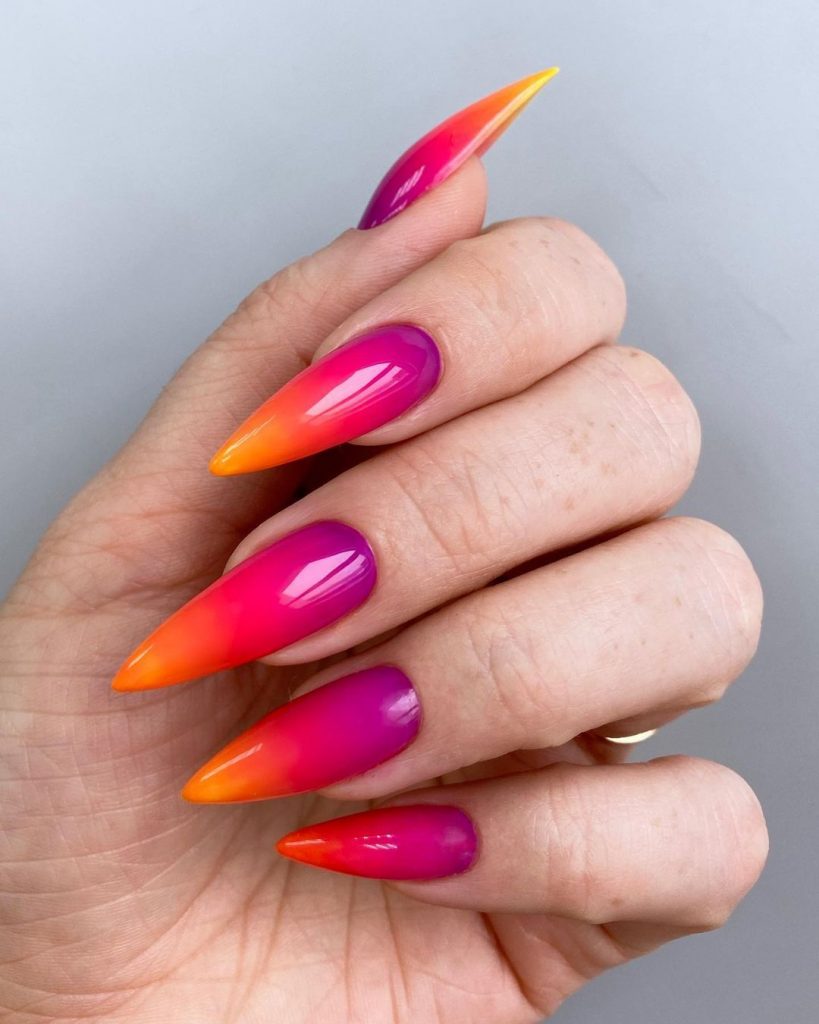 Ombre Nail Color 18 Ideas: Adding a Gradient Touch to Your Manicure