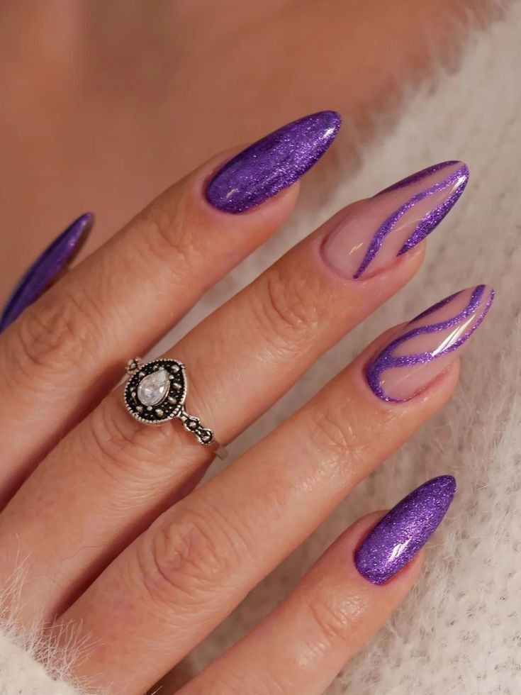 Purple Nails Acrylic 20 nápadů: Vylepšete svůj vzhled úžasnými odstíny