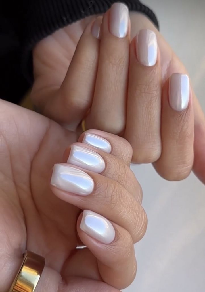 Milky White Nails Acrylic 22 Ideas: A Trendy and Elegant Nail Art Choice