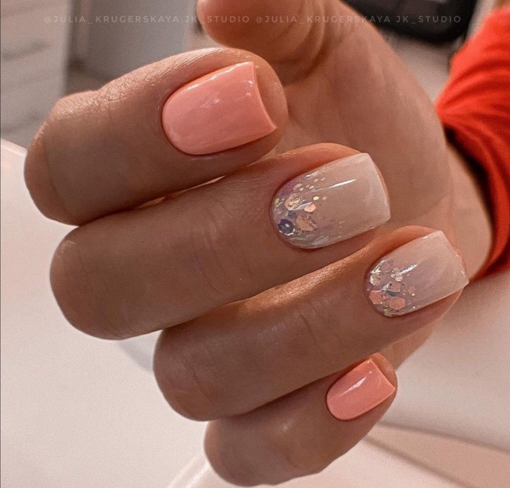 Nails Broskvová barva 22 nápadů: Přijměte eleganci a teplo