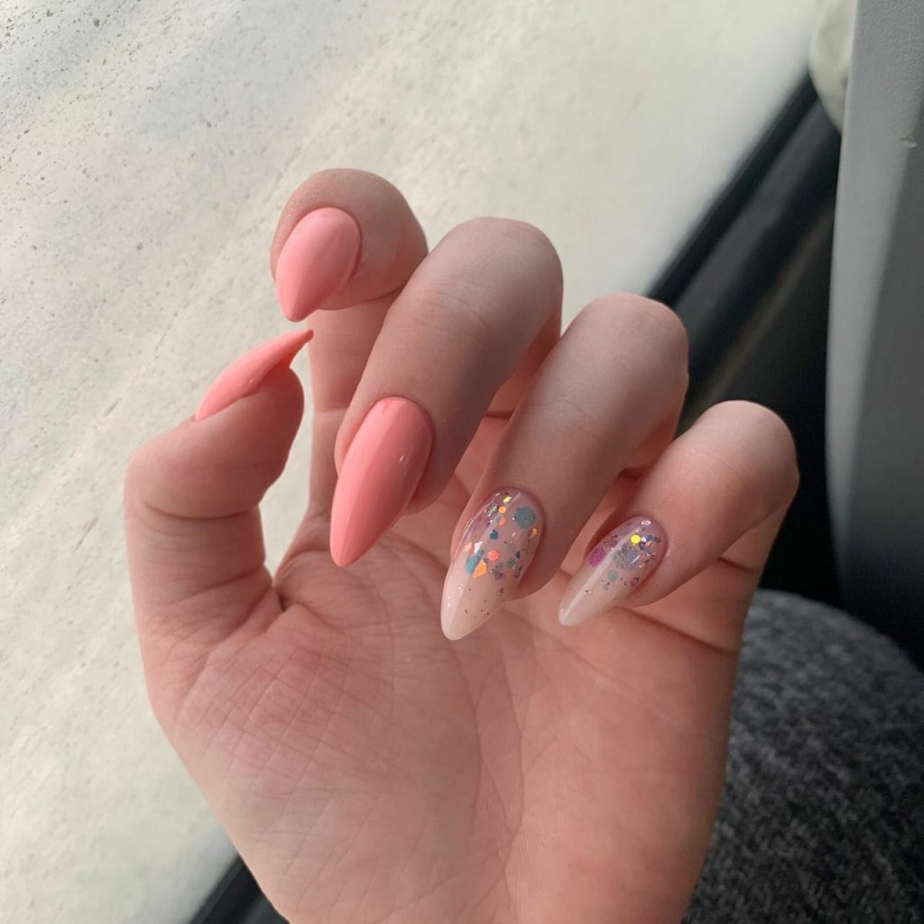 Nails Broskvová barva 22 nápadů: Přijměte eleganci a teplo