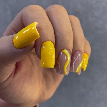 Trendy žluté nehty 20 nápadů: Obejme slunce se stylovým nail artem