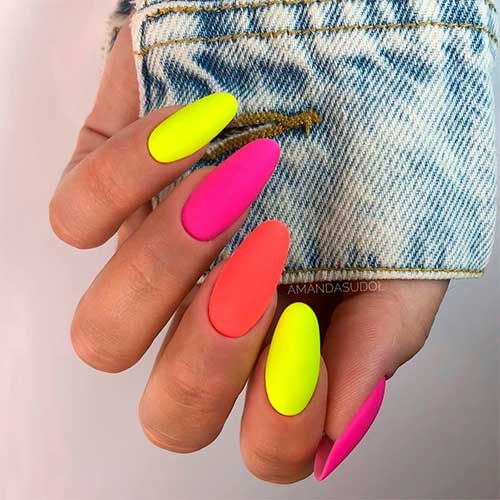 Neon Nails 22 nápadů: Elektrifikujte svůj vzhled oslnivým nail artem