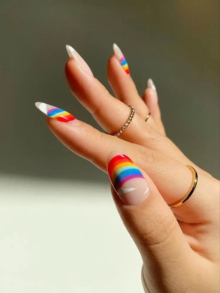 Rainbow Nail 18 Ideas: Express Your Unique Style with Colorful Nail Art
