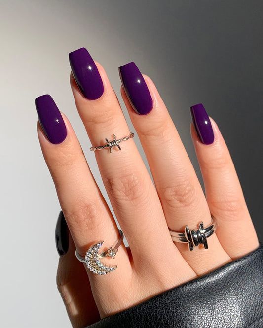 Purple Nails Acrylic 20 Ideas: Nail Your Look with Stunning Shades