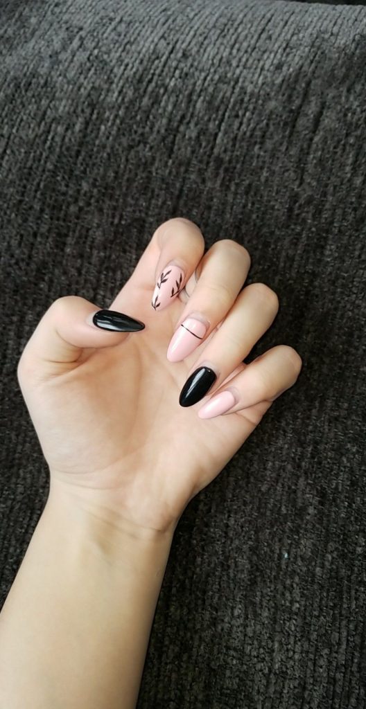 Black and Pink Nails 21 Ideas: Adding a Splash of Chic Contrast to Your Style