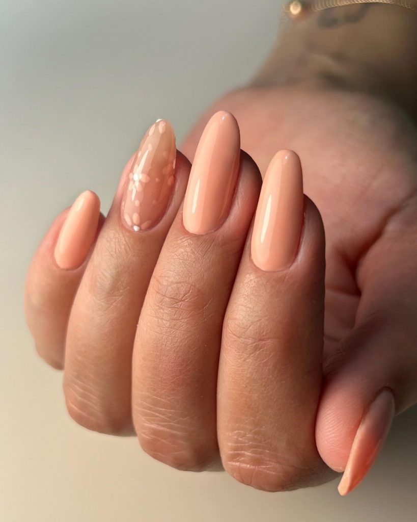 Nails Broskvová barva 22 nápadů: Přijměte eleganci a teplo