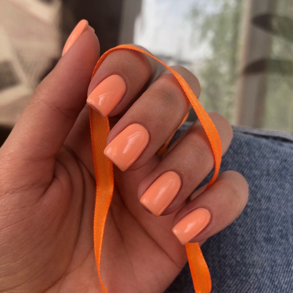 Nails Broskvová barva 22 nápadů: Přijměte eleganci a teplo