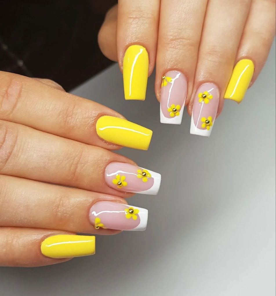 Trendy žluté nehty 20 nápadů: Obejme slunce se stylovým nail artem