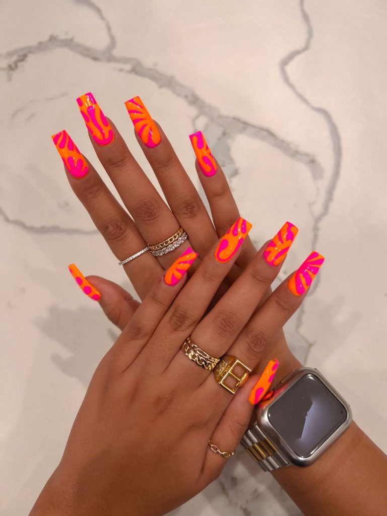 Orange Nails Acrylic 20 Ideas: Vibrant and Trendy Nail Designs