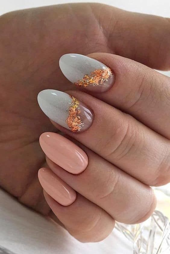 Nails Broskvová barva 22 nápadů: Přijměte eleganci a teplo