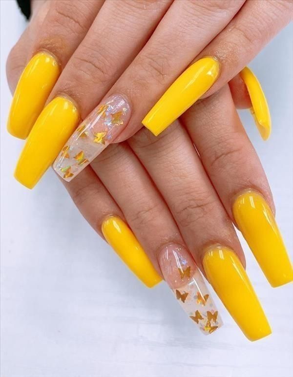 Trendy žluté nehty 20 nápadů: Obejme slunce se stylovým nail artem