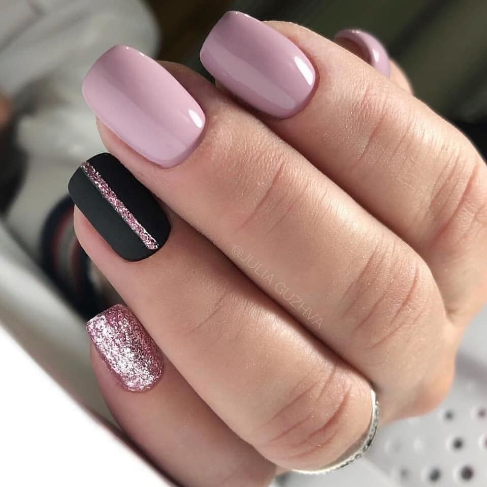 Black and Pink Nails 21 Ideas: Adding a Splash of Chic Contrast to Your Style