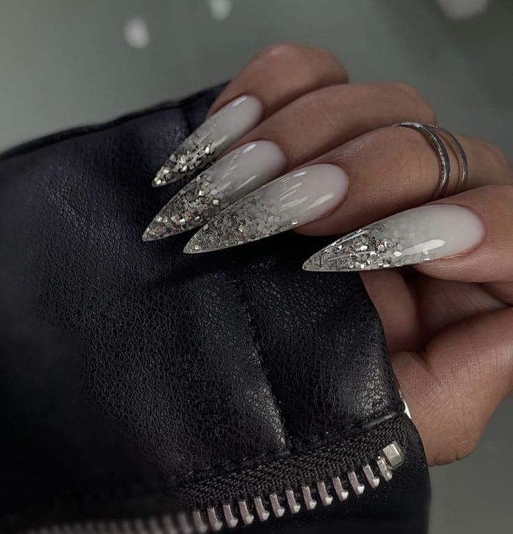 Silver Winter Nails 2023 - 2024 21 Ideas: Shimmering Elegance for the Season