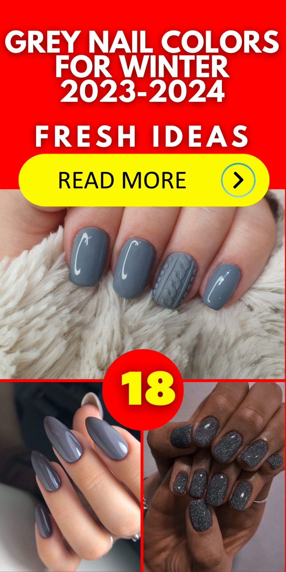 Exploring the Cozy Charm of Grey Nail Colors for Winter 20232024 18