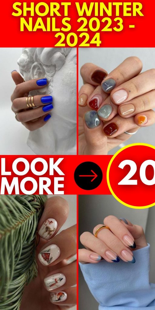 Short Winter Nails 2023 - 2024 20 Ideas: Chic and Cozy Nail Trends