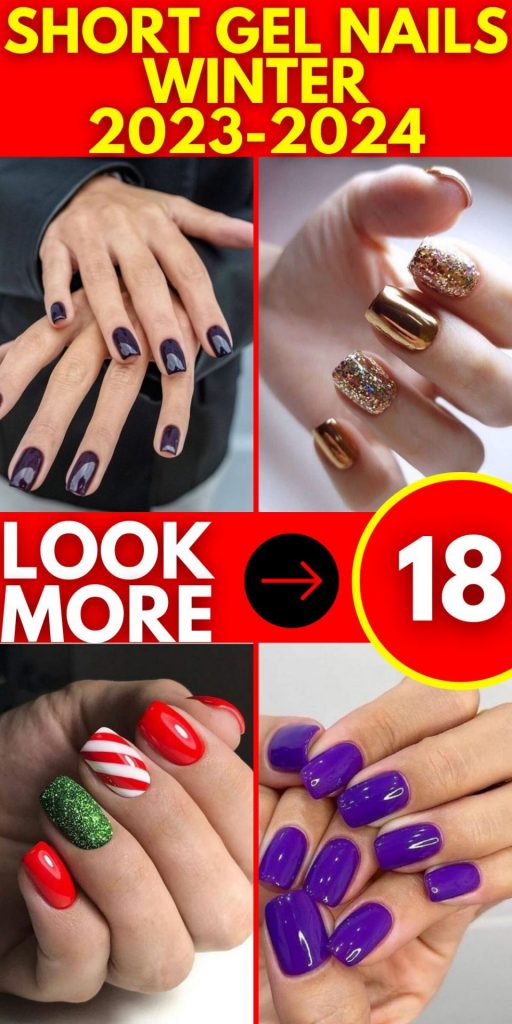 Short Gel Nails Winter 2023-2024 18 Ideas: Embrace the Season with ...