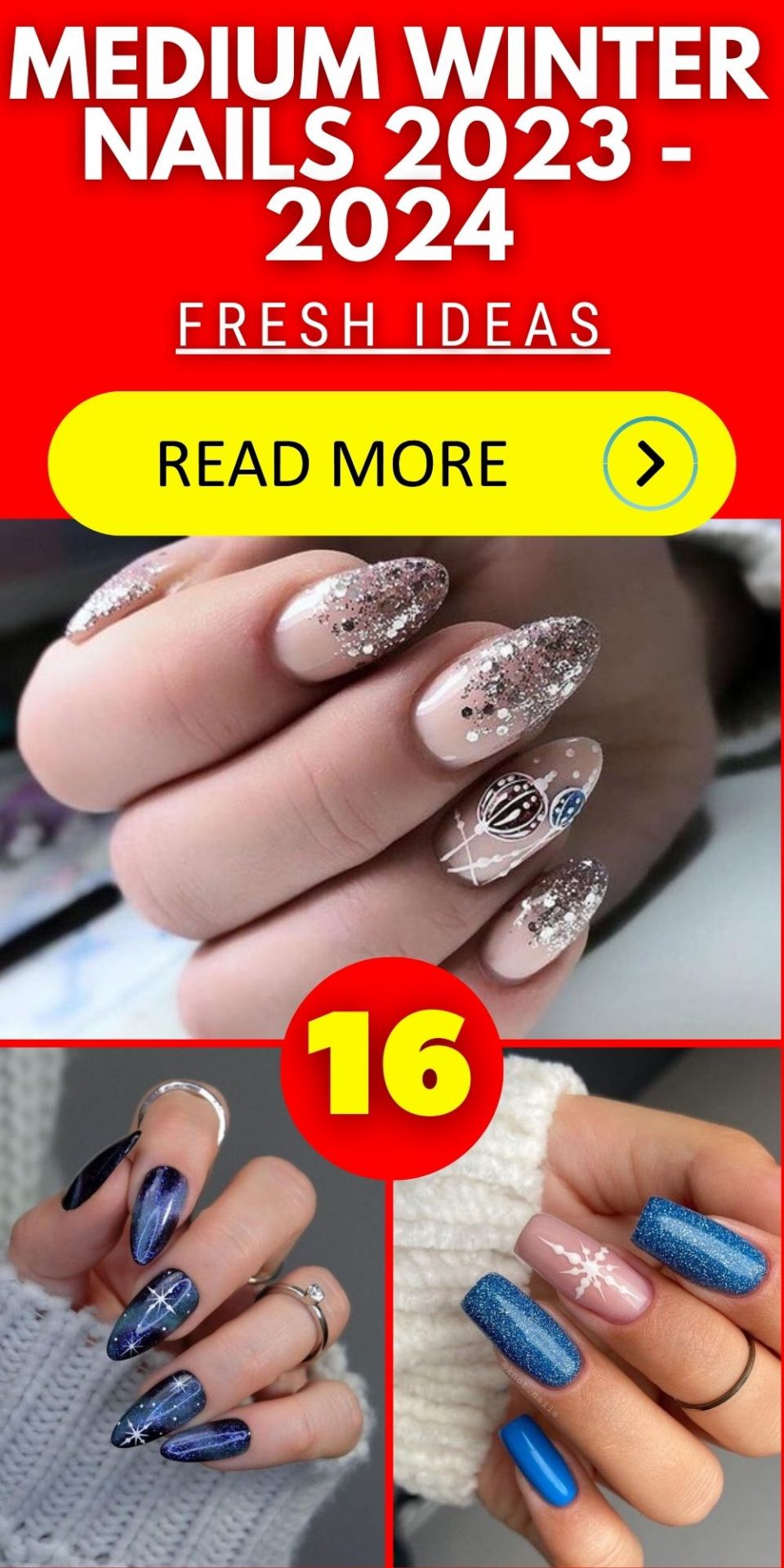 Medium Winter Nails 2023 - 2024 16 Ideas: Embrace the Season with Style ...