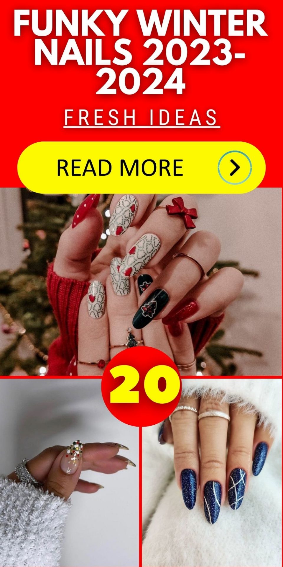 Funky Winter Nails 20232024 20 Ideas Express Your Style in the Cold