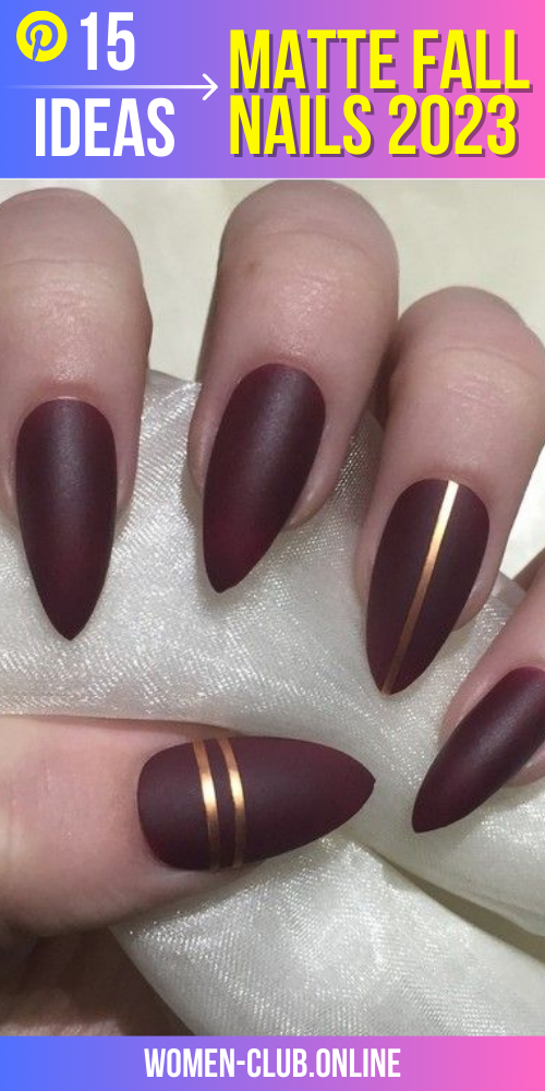 Fall Nails Matte 2023 15 Ideas: Embrace the Season with Chic and Trendy Nail Designs