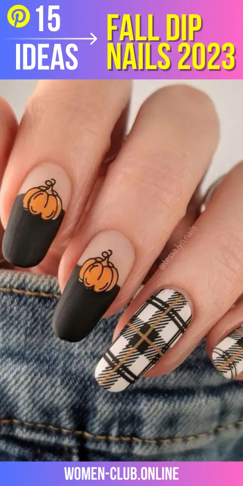 Fall Dip Nails 2023 15 Ideas: Embrace the Season with Stunning Nail Designs
