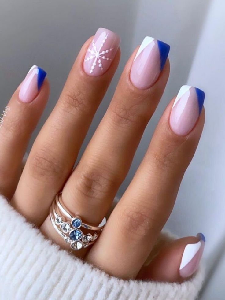 Winter Nails Acrylic Short 2023-2024 18 Ideas: Get Ready to Flaunt Your Chic Style!