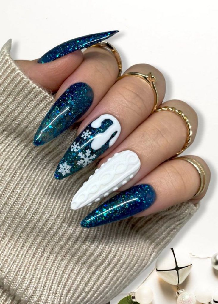 Edgy Winter Nails 2023-2024 20 nápadů: Stylově rozhýbejte svůj vzhled v chladném počasí