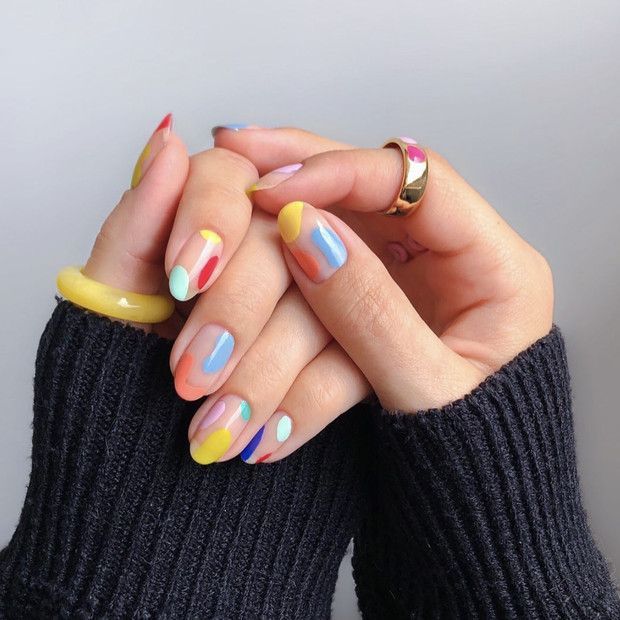 Winter Multicolor Nails 2023-2024 18 Ideas: A Colorful Guide to Nail Trends