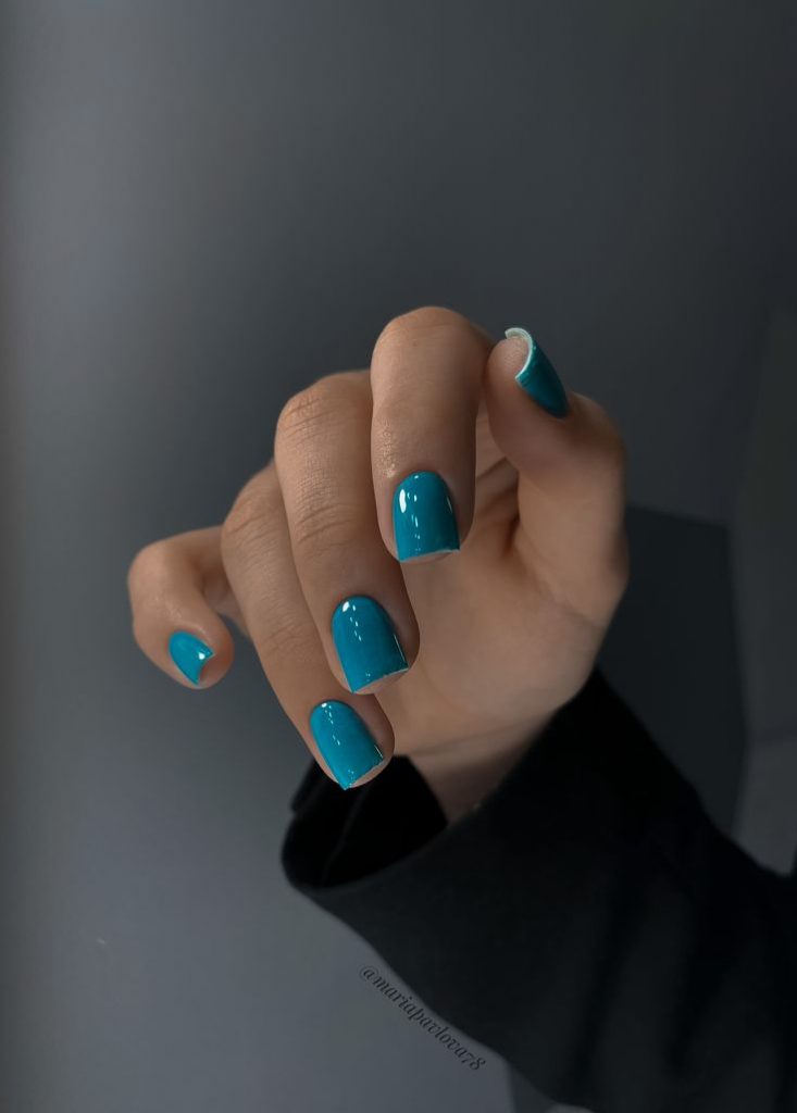 Winter Nails Square Short 2023-2024 20 nápadů