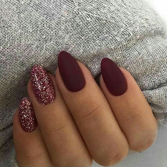 Burgundy Nail Colors Winter 2023 - 2024 16 Ideas