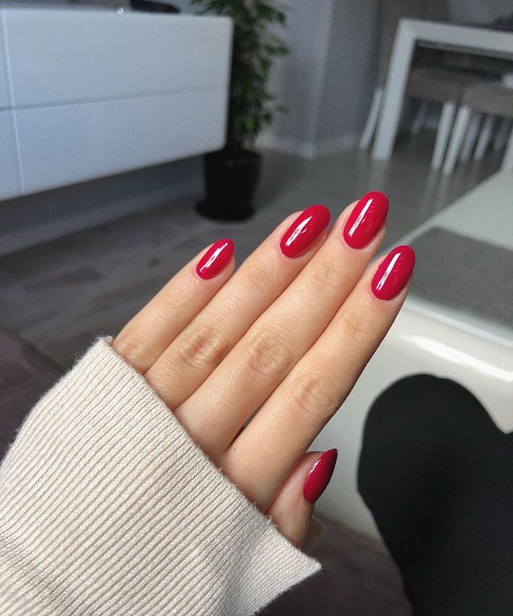 Round Nail Winter Colors 2023 - 2024 22 Ideas