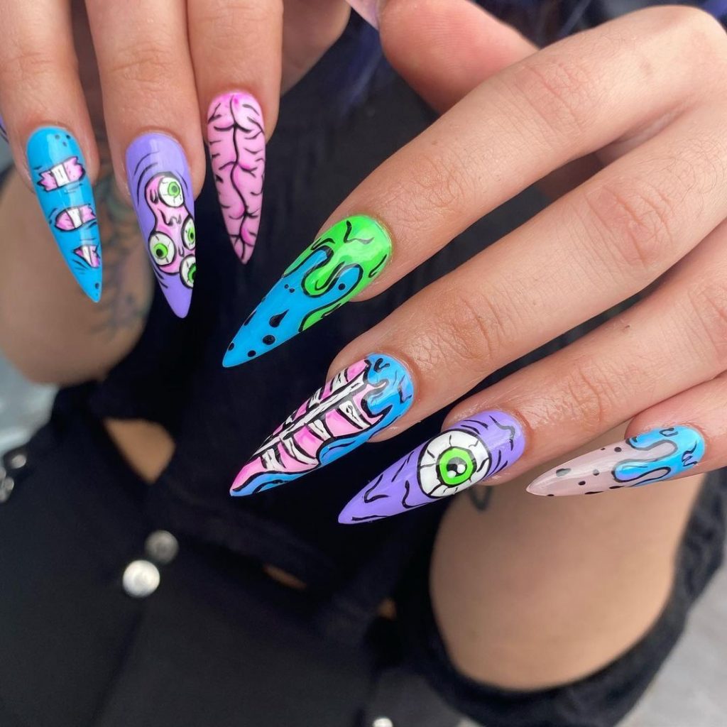 Spooky Halloween Nails 2023 18 Ideas: Get Ready for a Frightfully Fabulous Manicure!