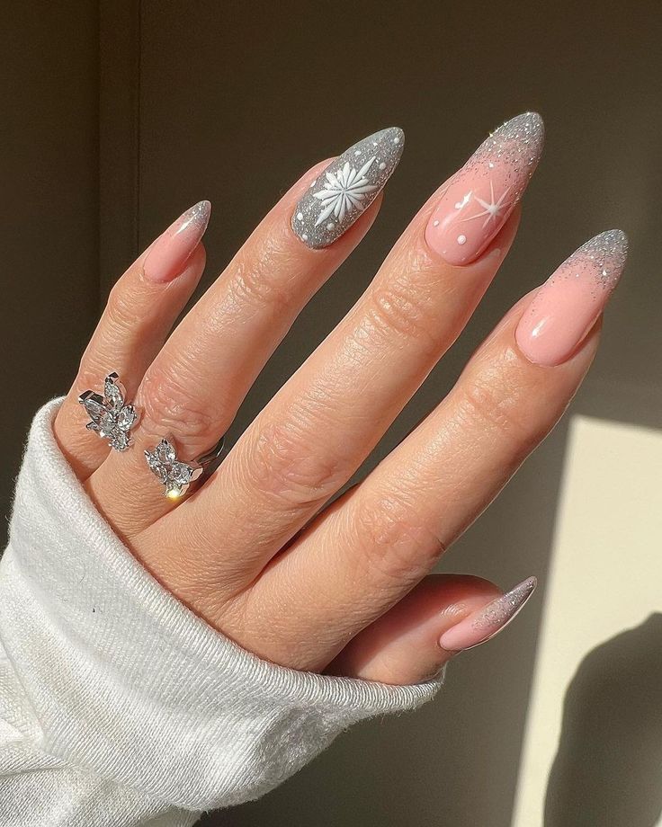 Silver Winter Nails 2023 - 2024 21 Ideas: Shimmering Elegance for the Season