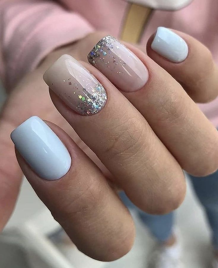 Winter Nails Acrylic Short 2023-2024 18 Ideas: Get Ready to Flaunt Your Chic Style!