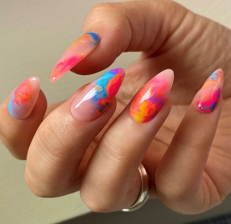 Winter Multicolor Nails 2023-2024 18 Ideas: A Colorful Guide to Nail Trends