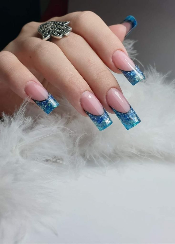 Long French Winter Nails 2023-2024 16 Ideas: Embrace the Elegance