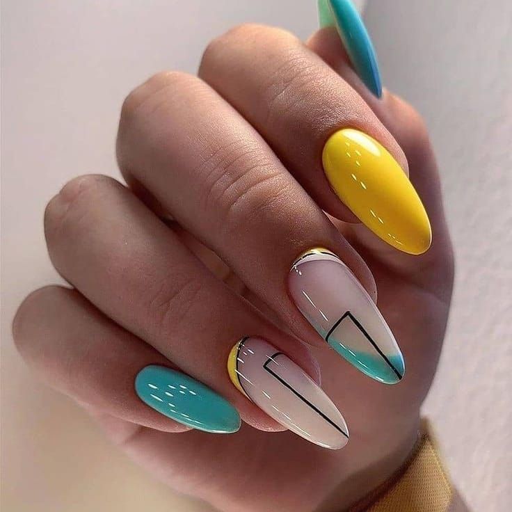 Winter Multicolor Nails 2023-2024 18 Ideas: A Colorful Guide to Nail Trends