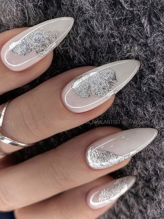 Silver Winter Nails 2023 - 2024 21 Ideas: Shimmering Elegance for the Season