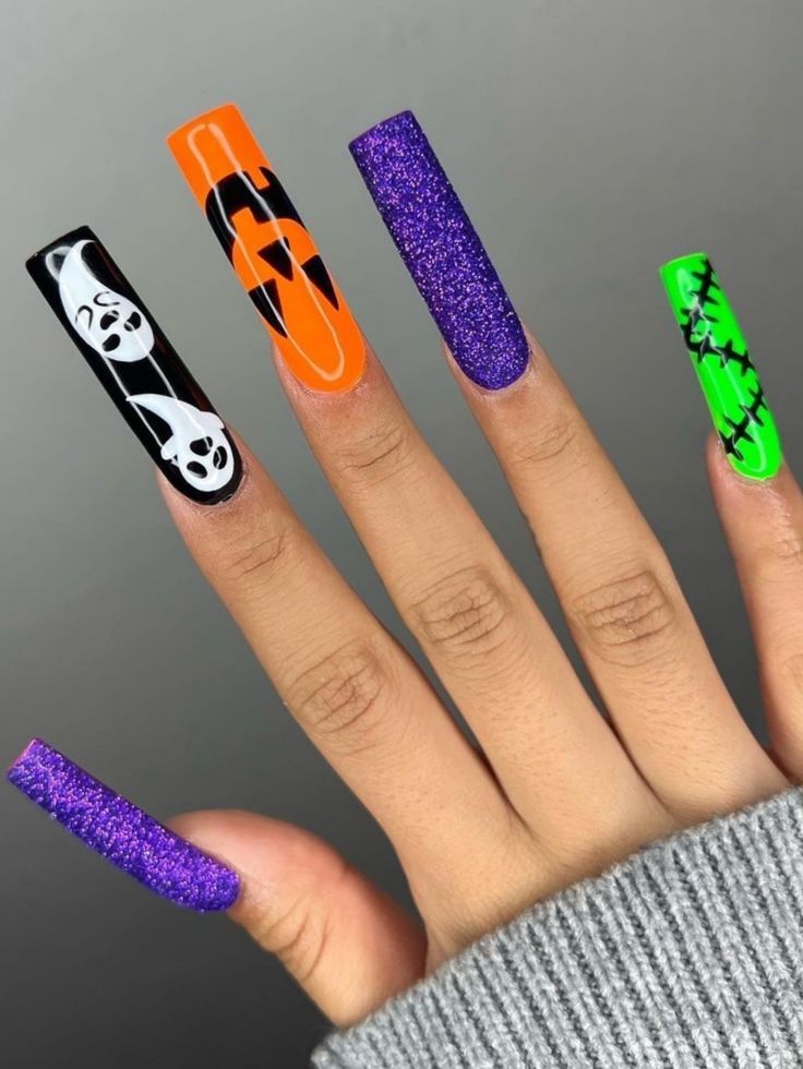 Halloween Long Nails 2023 16 Ideas: A Spooktacular Nail Art Guide
