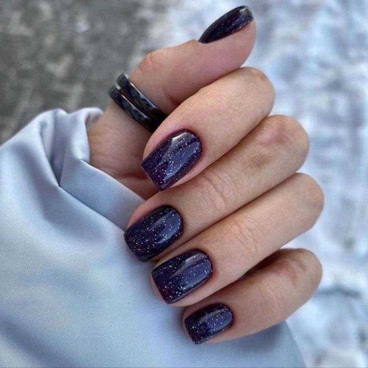 Winter Nails Square Short 2023-2024 20 Ideas