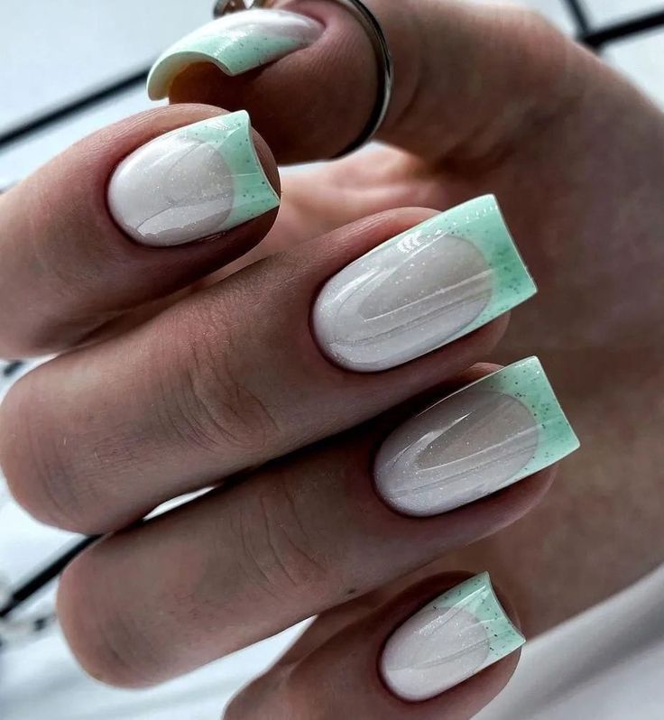 Square Nails Winter Colors 2023 - 2024 16 Ideas