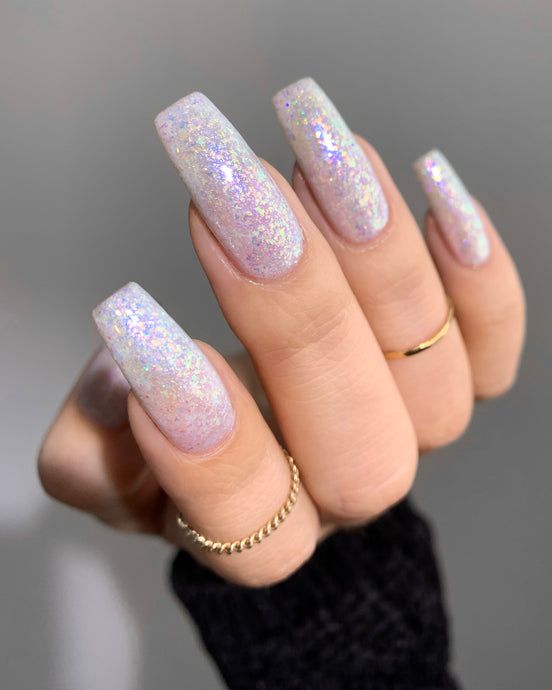 Square Nails Winter Colors 2023 - 2024 16 Ideas