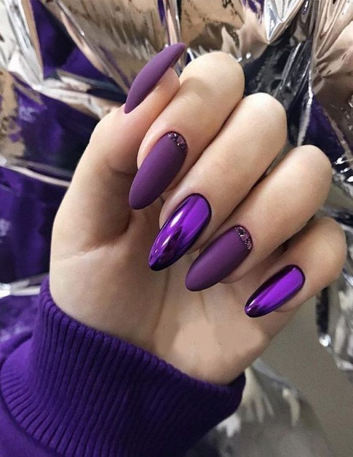 Purple Winter Nails 2023-2024 20 Ideas: Get Ready for a Stylish Season!