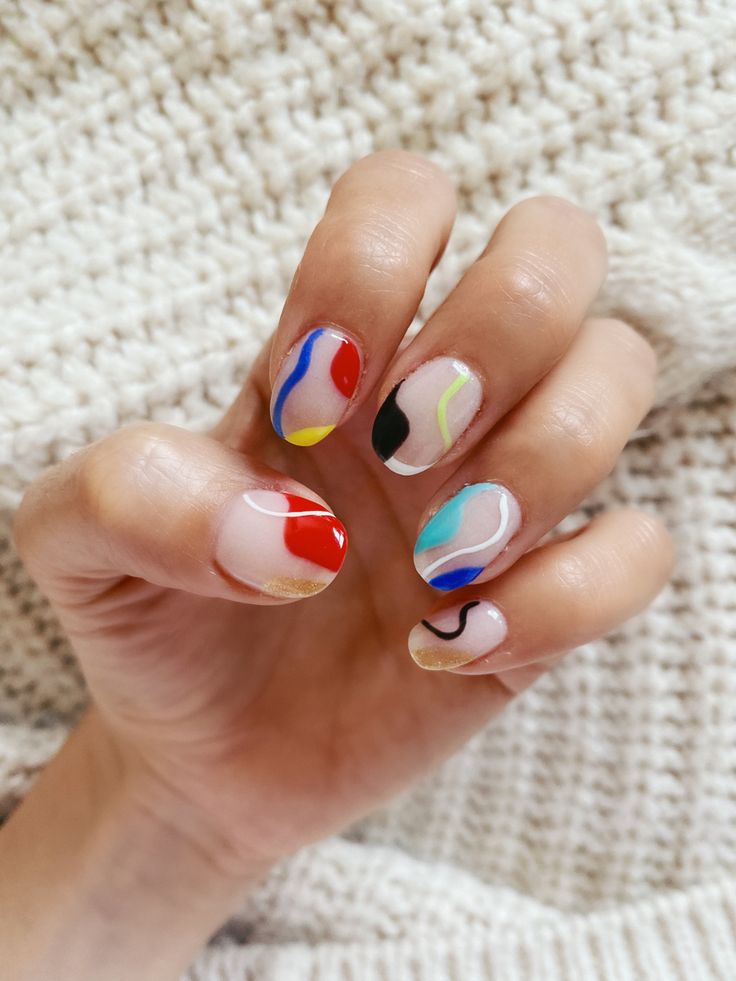 Winter Multicolor Nails 2023-2024 18 Ideas: A Colorful Guide to Nail Trends